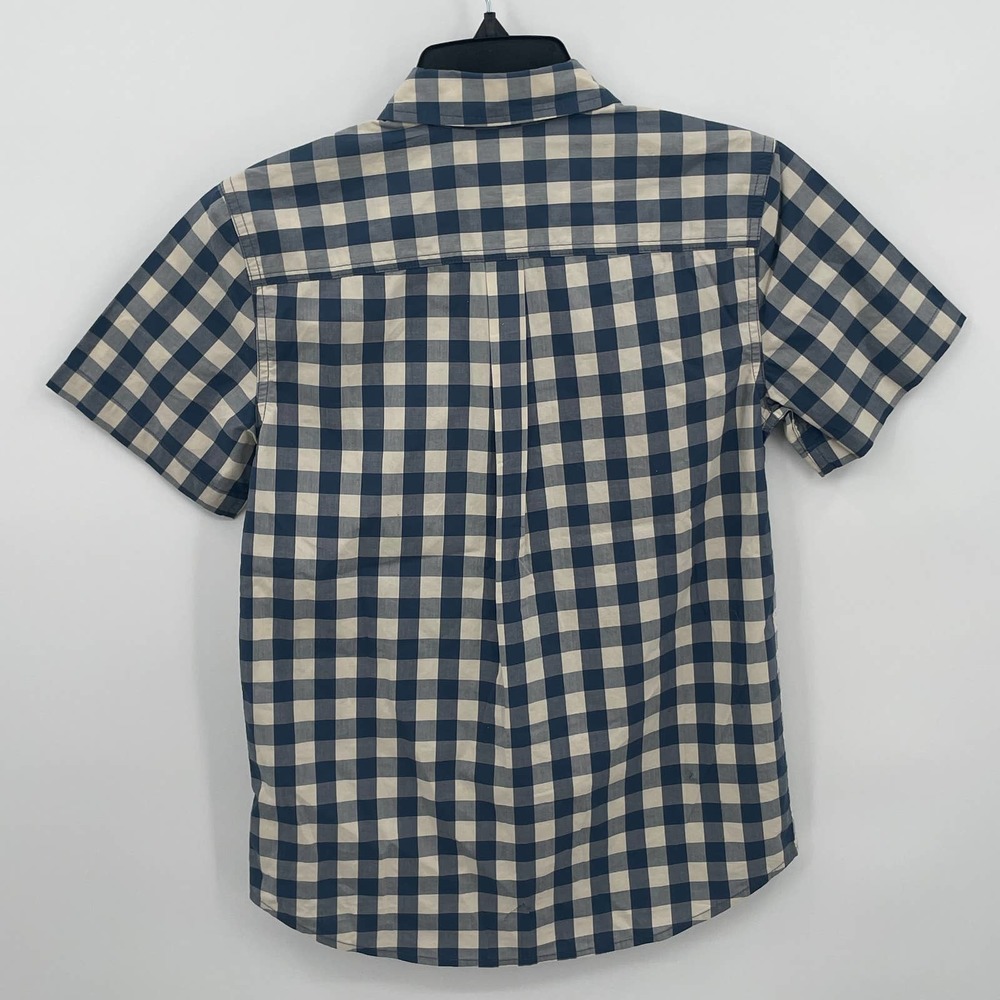Tucker + Tate Boy's Poplin Button-up Blue/Ivory Size L 10-12 - Picture 3 of 3
